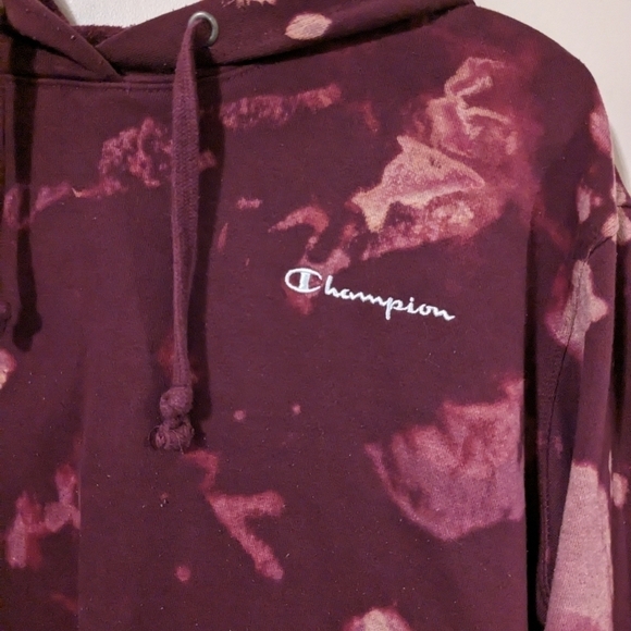 Champion maroon bleached sweatshirt size XL - Picture 4 of 6